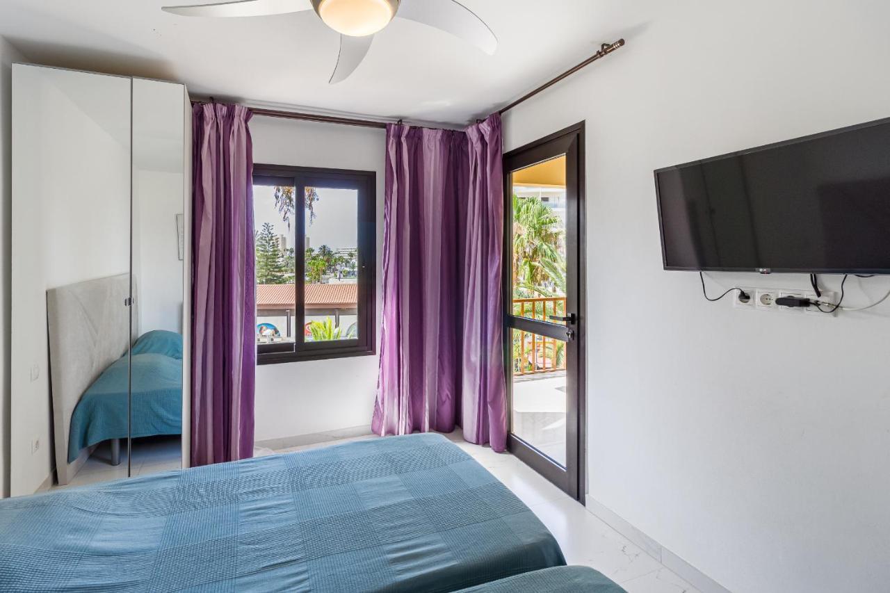 Amazing 3 Bedroom Apartment On The First Line Of The Best Las Americas Beach, Air Conditioner And Terrace Ocean View Playa de las Americas  Bagian luar foto